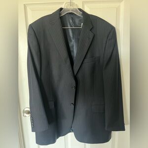 Burberry London Bond Street Navy Pinstripe Sport Coat 100% Wool 44R